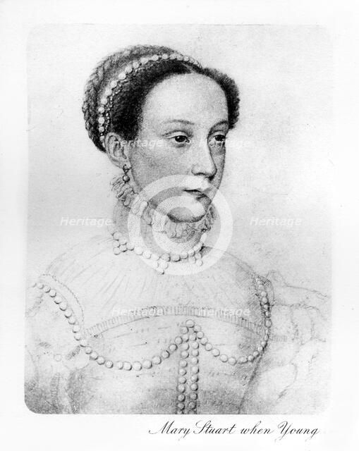 Mary Stuart when young, (1907). Artist: Unknown