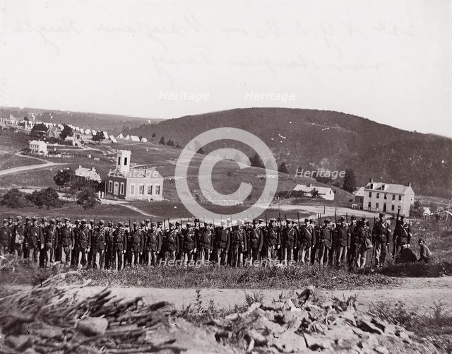 Maryland Heights, near Harper's Ferry, New York State Militia, 1861-65. Creator: Unknown.