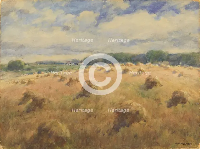 Maryland Wheat Fields, n.d. Creator: William Henry Holmes.