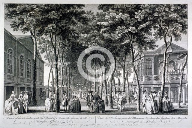 Marylebone Gardens, London, 1755. Artist: Anon