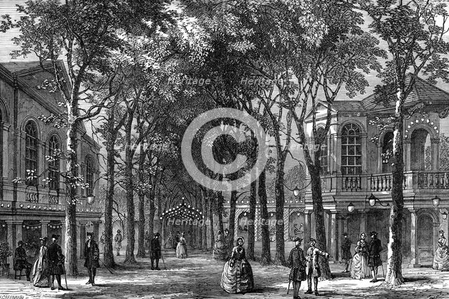 Marylebone Gardens, London, 1780 (1891).Artist: J Greenaway