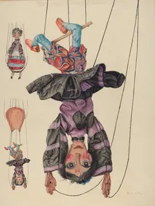 Marylin, the Trapeze Artist, 1935/1942. Creator: Frank Gray