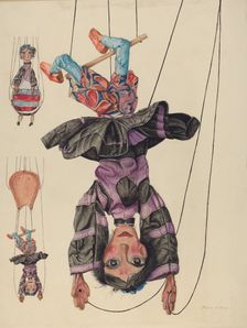 Marylin, the Trapeze Artist, 1935/1942. Creator: Frank Gray