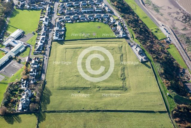 Maryport (Alavna) Roman fort, part of the Roman frontier defences along the Cumbrian coast, 2019. Creator: Emma Trevarthen.