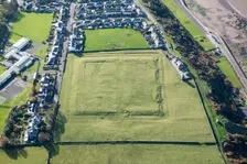 Maryport (Alavna) Roman fort, part of the Roman frontier defences along the Cumbrian coast, 2019. Creator: Emma Trevarthen