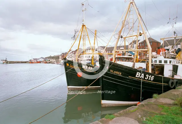 Maryport harbour, Cumbria, 1999. Artist: P Williams