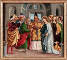 Mary's engagement to Joseph, c.1510-1515. Creator: Gandolfino da Roreto (active 1493-1510)