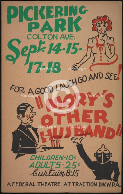 Mary's Other Husband, [193-]. Creator: Unknown.