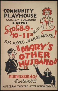 Mary's Other Husband, San Bernardino, 1936. Creator: Unknown