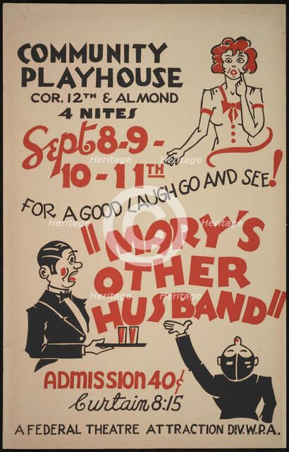 Mary's Other Husband, San Bernardino, 1936. Creator: Unknown.