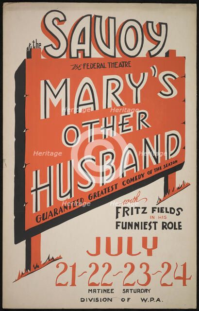 Mary's Other Husband, San Diego, 1938. Creator: Unknown.