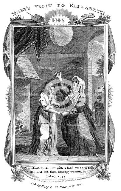 'Mary's Visit to Elizabeth', c1808. Artist: Unknown