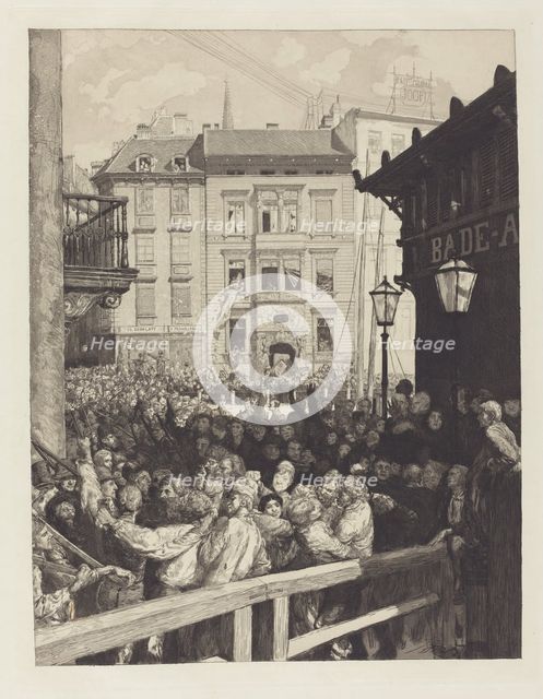 Märztage I (March Days I), 1883. Creator: Max Klinger.