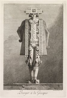 Mascarade à la Grecque: Berger à la Grecque (Plate 5) , 1771. Creator: Benigno Bossi (Italian, 1727-1792)