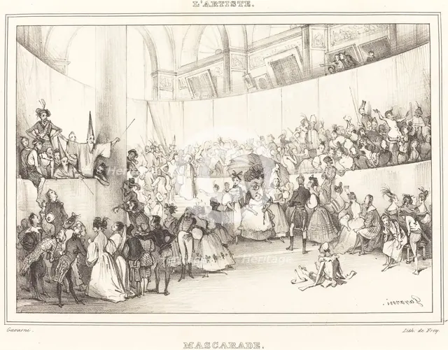 Mascarade, c. 1831. Creator: Paul Gavarni.