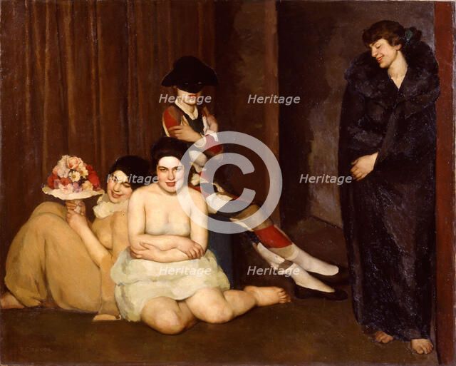 Maschere, 1922. Creator: Malerba, Gian Emilio (1880-1926).