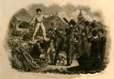 Masaniello Haranguing the Populace of Naples 1821. Creator: J Chapman