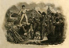 Masaniello Haranguing the Populace of Naples 1821. Creator: J Chapman