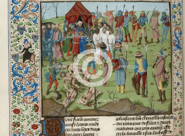 Masacre of the Christians after the Battle of Nicopolis, ca 1470-1475. Creator: Anonymous.