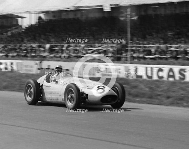 Maserati 250F, Prince Bira 1955 International Trophy race. Creator: Unknown.