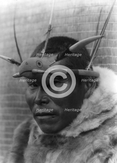 Maskette-Nunivak, c1929. Creator: Edward Sheriff Curtis.