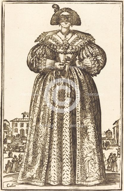 Masked Noble Woman. Creator: Unknown.