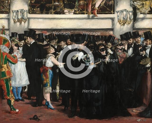 Masked Ball at the Opera, 1873. Creator: Edouard Manet.