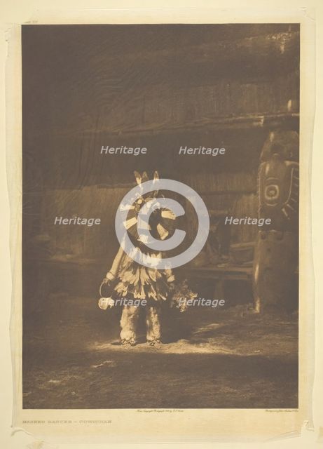Masked Dancer - Cowichan, 1912. Creator: Edward Sheriff Curtis.