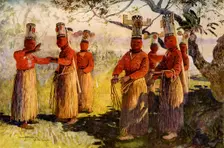 Masked dancers of Opaina, River Apaporis, Brazil