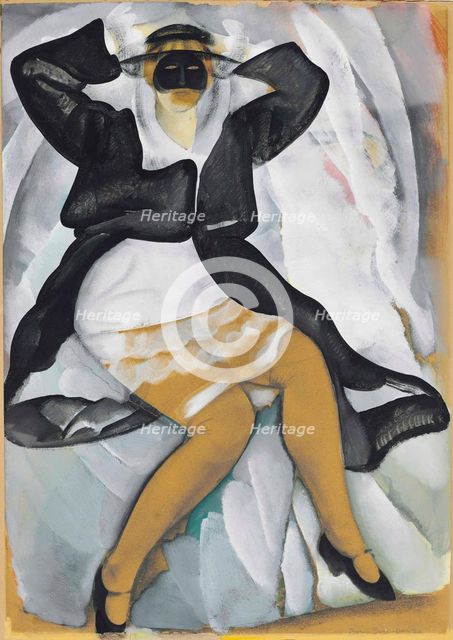 Masked woman, 1920.