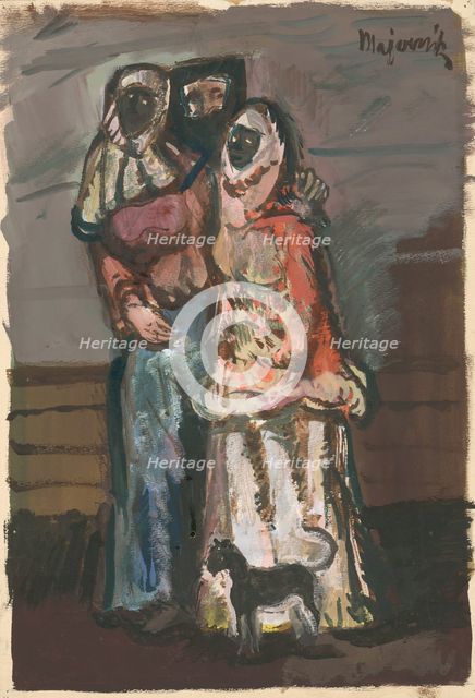 Masks, 1940. Creator: Cyprian Majernik.