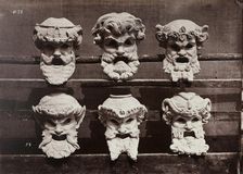 Masks from the Control Room (Masques du vestibule de contrôle), c. 1870. Creator: Louis-Emile Durandelle