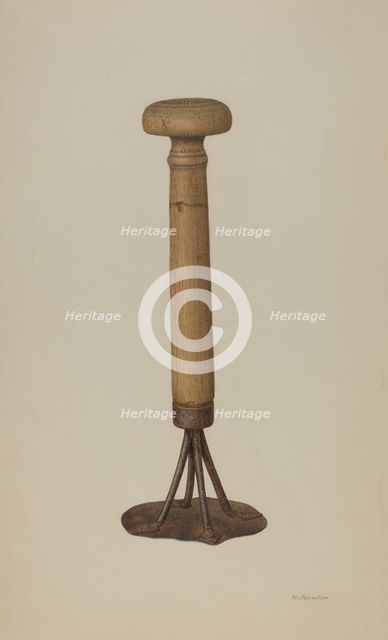 Masher, c. 1940. Creator: Nicholas Amantea.