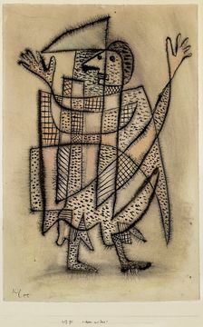 Mask with scythe, 1927. Creator: Klee, Paul (1879-1940)