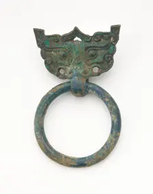 Mask and ring, Eastern Zhou to Han dynasty, 770 BCE-220 CE. Creator: Unknown