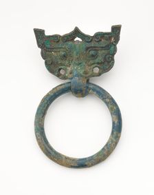 Mask and ring, Eastern Zhou to Han dynasty, 770 BCE-220 CE. Creator: Unknown