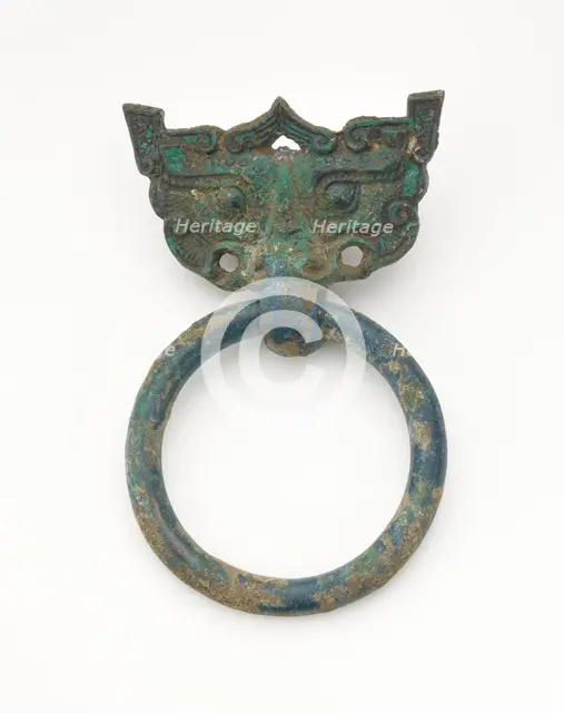 Mask and ring, Eastern Zhou to Han dynasty, 770 BCE-220 CE. Creator: Unknown.