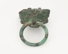 Mask and ring, Eastern Zhou to Han dynasty, 770 BCE-220 CE. Creator: Unknown