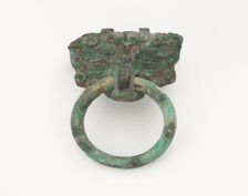Mask and ring, Eastern Zhou to Han dynasty, 770 BCE-220 CE. Creator: Unknown
