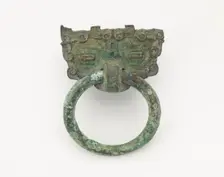 Mask and ring, Eastern Zhou to Han dynasty, 770 BCE-220 CE. Creator: Unknown