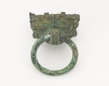 Mask and ring, Eastern Zhou to Han dynasty, 770 BCE-220 CE. Creator: Unknown