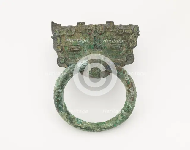 Mask and ring, Eastern Zhou to Han dynasty, 770 BCE-220 CE. Creator: Unknown.
