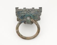 Mask and ring, Eastern Zhou to Han dynasty, 770 BCE-220 CE. Creator: Unknown