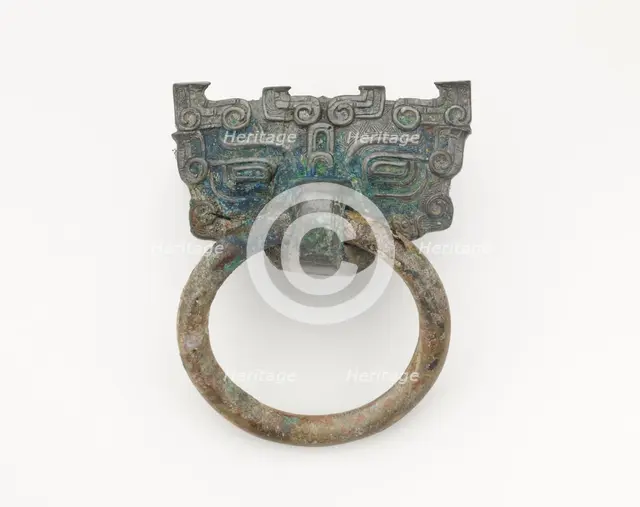 Mask and ring, Eastern Zhou to Han dynasty, 770 BCE-220 CE. Creator: Unknown.