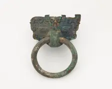 Mask and ring, Eastern Zhou to Han dynasty, 770 BCE-221 CE. Creator: Unknown