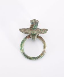 Mask and ring handle, Han dynasty, 206 BCE-220 CE. Creator: Unknown