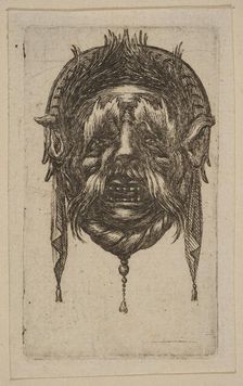 Mask. Creator: Attributed to Stefano della Bella (Italian, Florence 1610-1664 Florence)