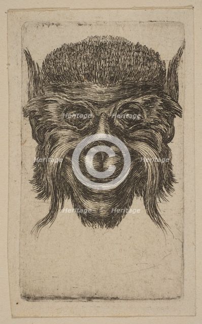 Mask. Creator: Attributed to Stefano della Bella (Italian, Florence 1610-1664 Florence).