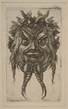 Mask. Creator: Attributed to Stefano della Bella (Italian, Florence 1610-1664 Florence)
