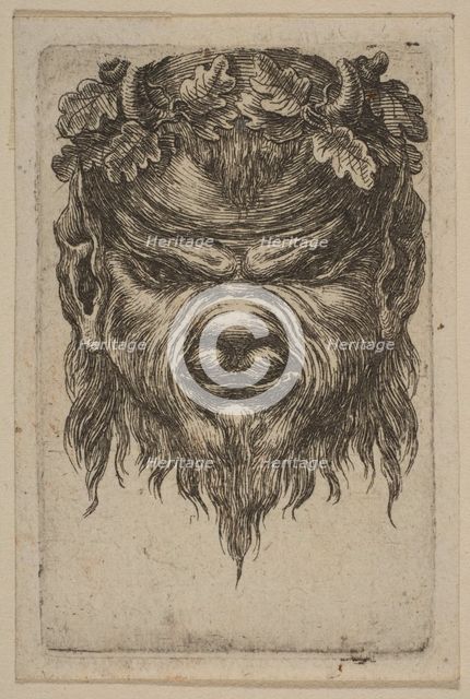 Mask. Creator: Attributed to Stefano della Bella (Italian, Florence 1610-1664 Florence).